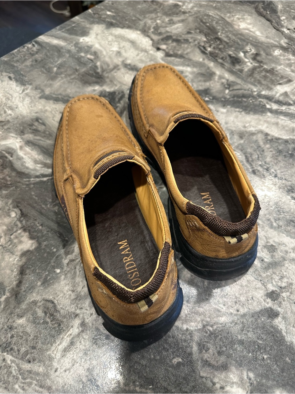Men's Slip-On Loafers in Tan Suede